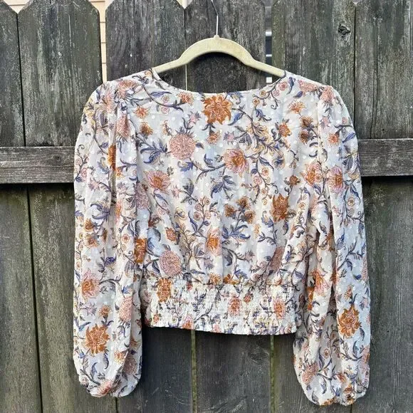 Joie Floral Wrap Blouse / Small - Picture 6 of 6